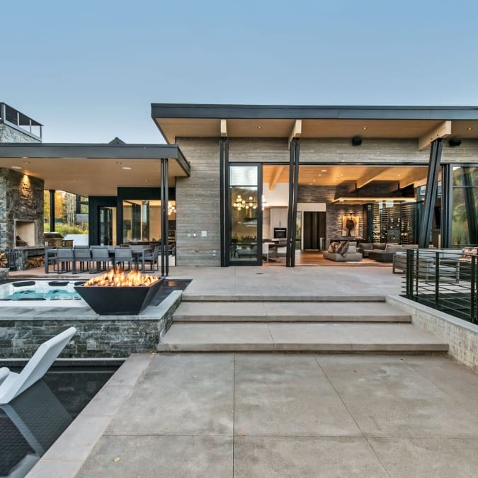 Standing Metal Roof with Columns