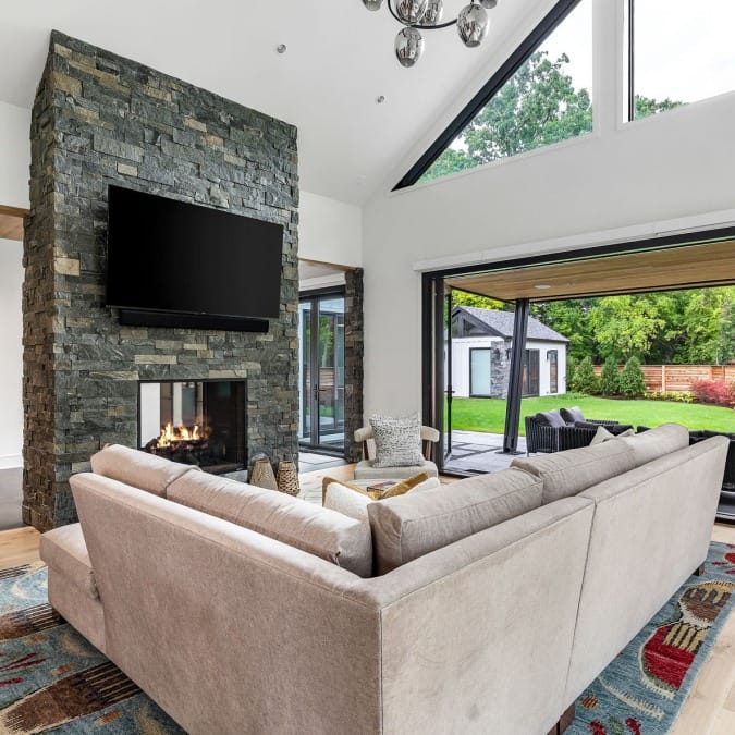 Monadnock Natural Stone Fireplace Monadnock Natural Stone Fireplace