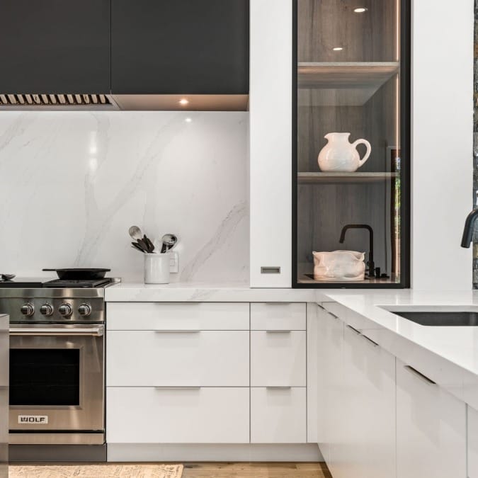 Walnut Interior Cabinet Boxes with Glass Front Display with Integrated LED Lighting Walnut Interior Cabinet Boxes with Glass Front Display with Integrated LED Lighting