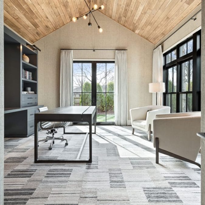 Vaulted Ceiling Attic Home Office Space Vaulted Ceiling Attic Home Office Space