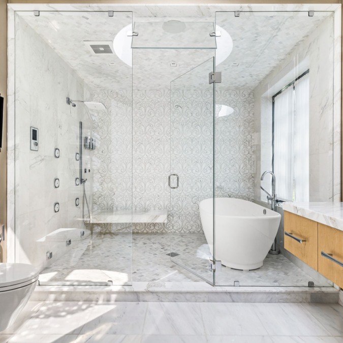 Wet Room with Multiple Sprayers