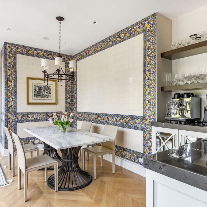 Dining Area Adjacent to Custom Coffee Station