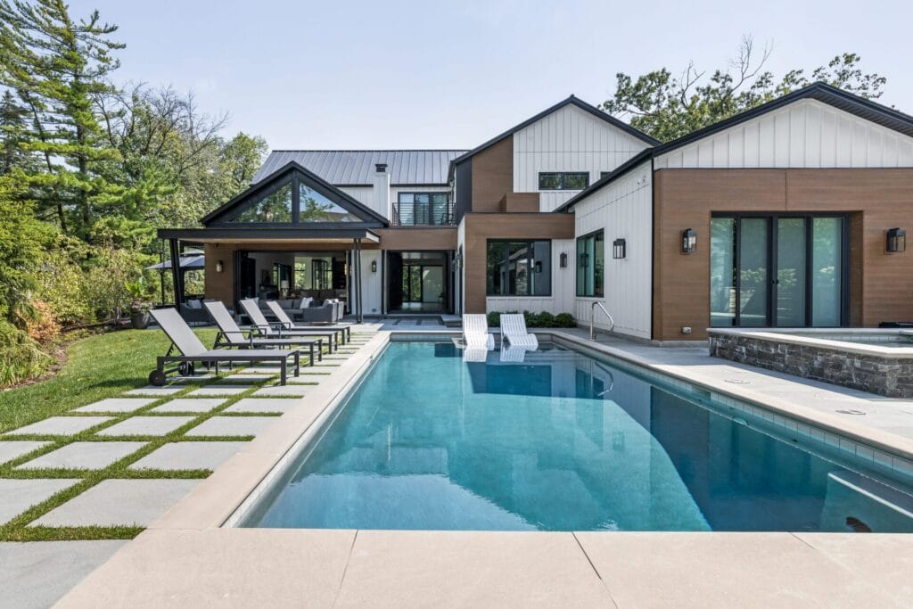 Modern House With A Large Swimming Pool