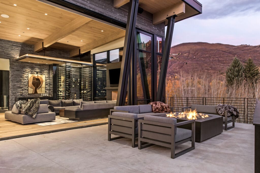 Contemporary House With An Outdoor Patio